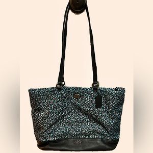 Floral Coach Over Shoulder Bag/Small Tote